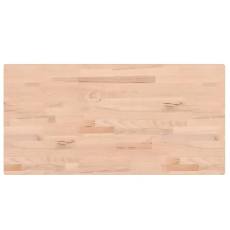 Dessus de table 100x50x4 cm rectangulaire bois massif de hêtre