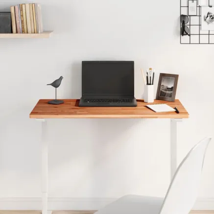 Dessus de table 80x40x1,5 cm rectangulaire bois massif de hêtre