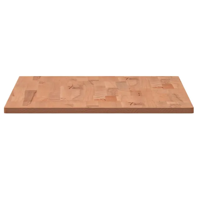 Dessus de table 80x40x1,5 cm rectangulaire bois massif de hêtre