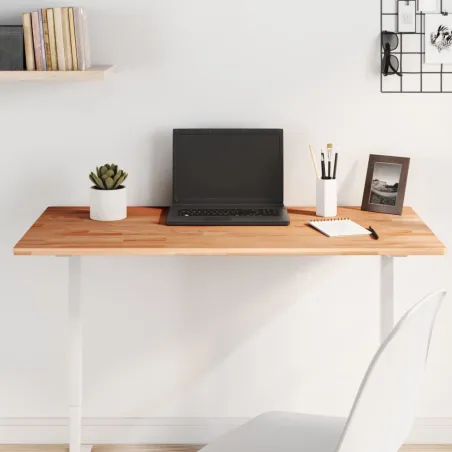 Dessus de table 100x50x1,5cm rectangulaire bois massif de hêtre