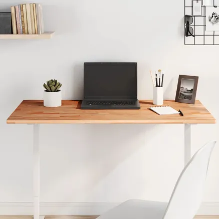 Dessus de table 100x60x1,5cm rectangulaire bois massif de hêtre