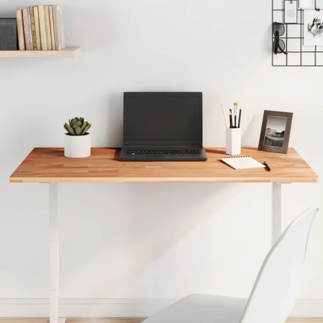 Dessus de table 100x60x1,5cm rectangulaire bois massif de hêtre