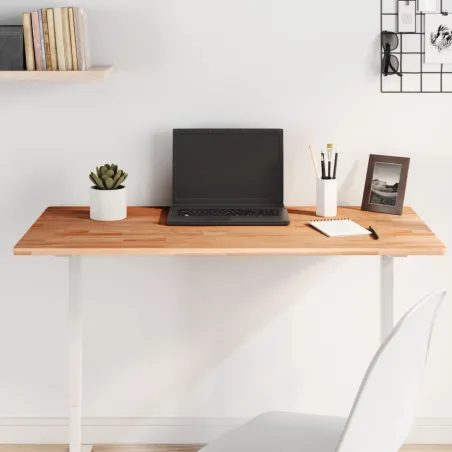 Dessus de table 100x60x1,5cm rectangulaire bois massif de hêtre