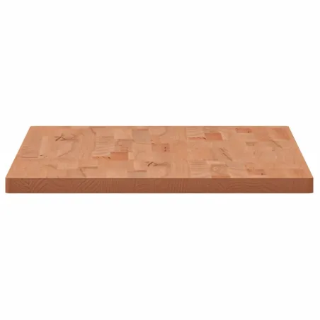 Dessus de table 100x50x2,5cm rectangulaire bois massif de hêtre