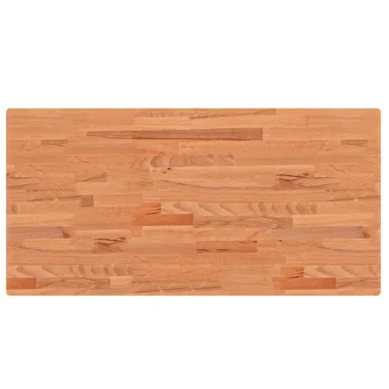 Dessus de table 100x50x4 cm rectangulaire bois massif de hêtre 2