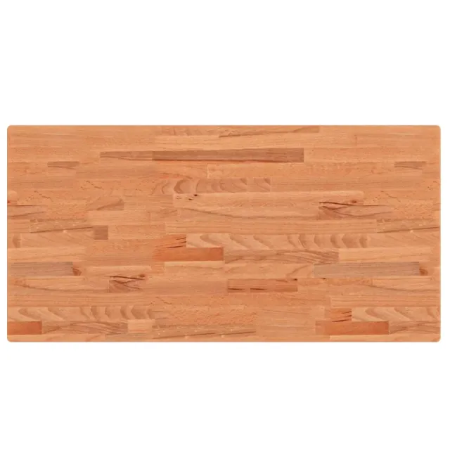 Dessus de table 100x50x4 cm rectangulaire bois massif de hêtre