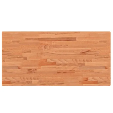 Dessus de table 100x50x4 cm rectangulaire bois massif de hêtre