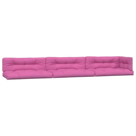 Coussins de palette lot de 7 rose tissu 2