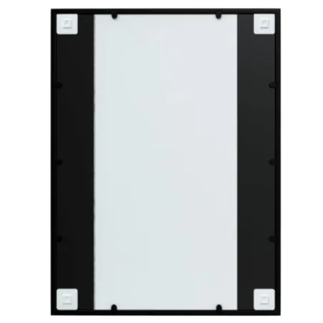 Miroirs muraux 3 pcs noir 80x60 cm métal