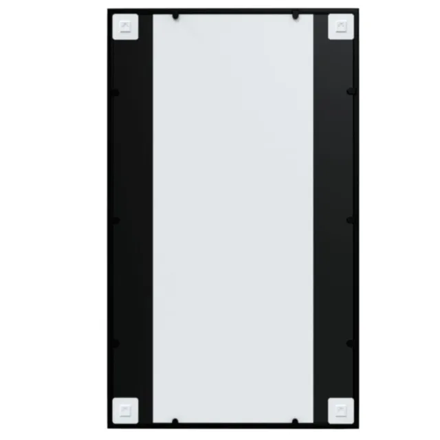 Miroirs muraux 4 pcs noir 100x60 cm métal
