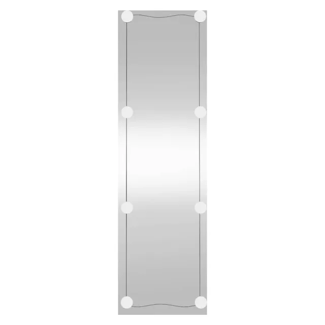 Miroir mural avec lumières LED 30x100 cm verre rectangulaire