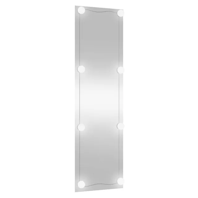 Miroir mural avec lumières LED 30x100 cm verre rectangulaire