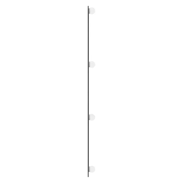 Miroir mural avec lumières LED 30x100 cm verre rectangulaire