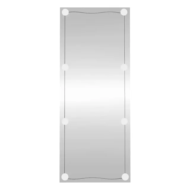 Miroir mural avec lumières LED 40x100 cm verre rectangulaire