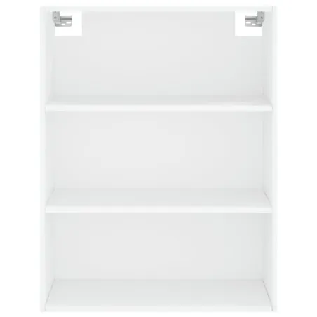 Buffet haut Blanc 69,5x34x180 cm Bois d'ingénierie