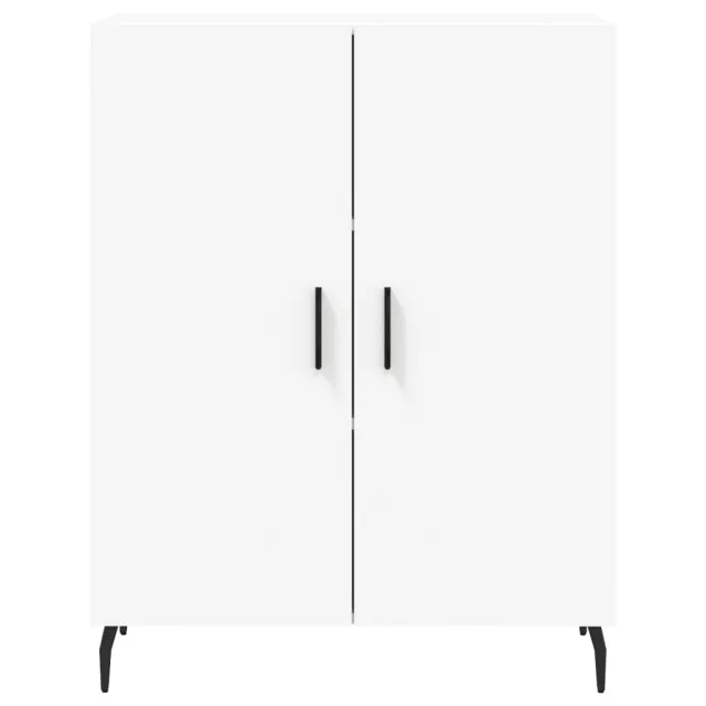 Buffet haut Blanc 69,5x34x180 cm Bois d'ingénierie