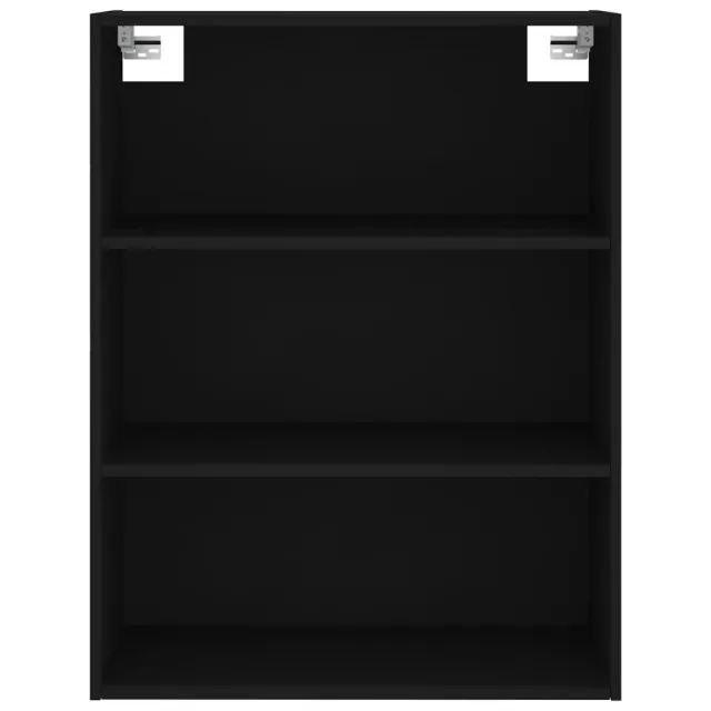 Buffet haut Noir 69,5x34x180 cm Bois d'ingénierie