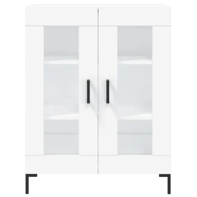 Buffet haut Blanc 69,5x34x180 cm Bois d'ingénierie