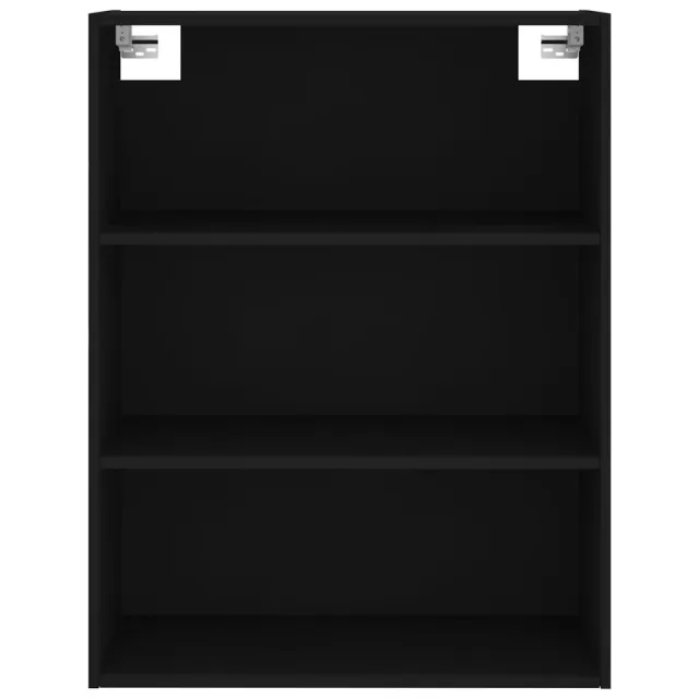 Buffet haut Noir 69,5x34x180 cm Bois d'ingénierie