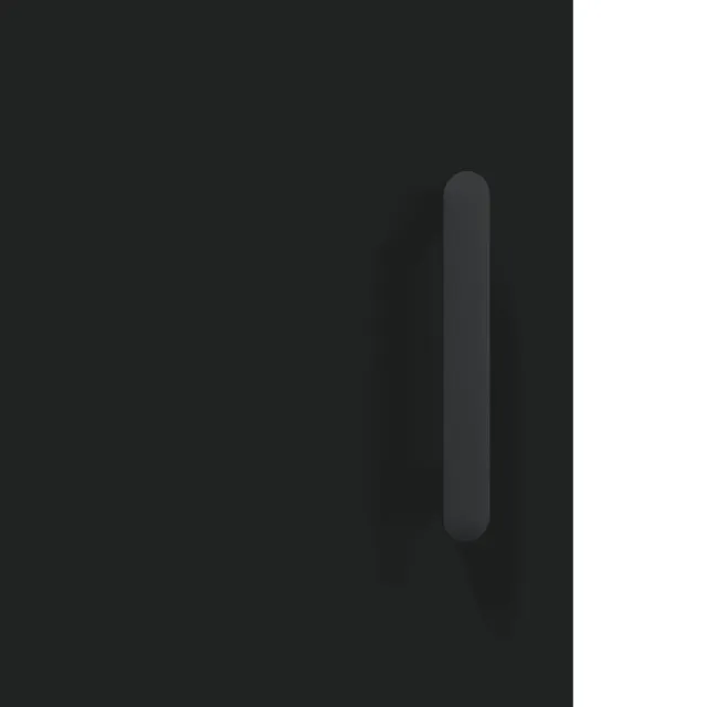 Buffet haut Noir 69,5x34x180 cm Bois d'ingénierie