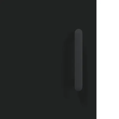 Buffet haut Noir 69,5x34x180 cm Bois d'ingénierie