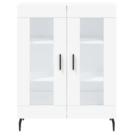 Buffet haut Blanc 69,5x34x180 cm Bois d'ingénierie