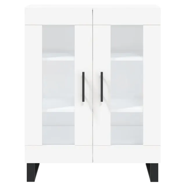 Buffet haut Blanc 69,5x34x180 cm Bois d'ingénierie