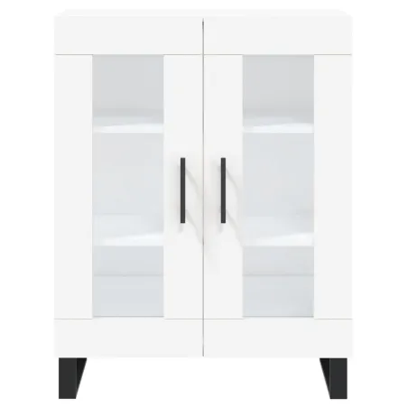 Buffet haut Blanc 69,5x34x180 cm Bois d'ingénierie