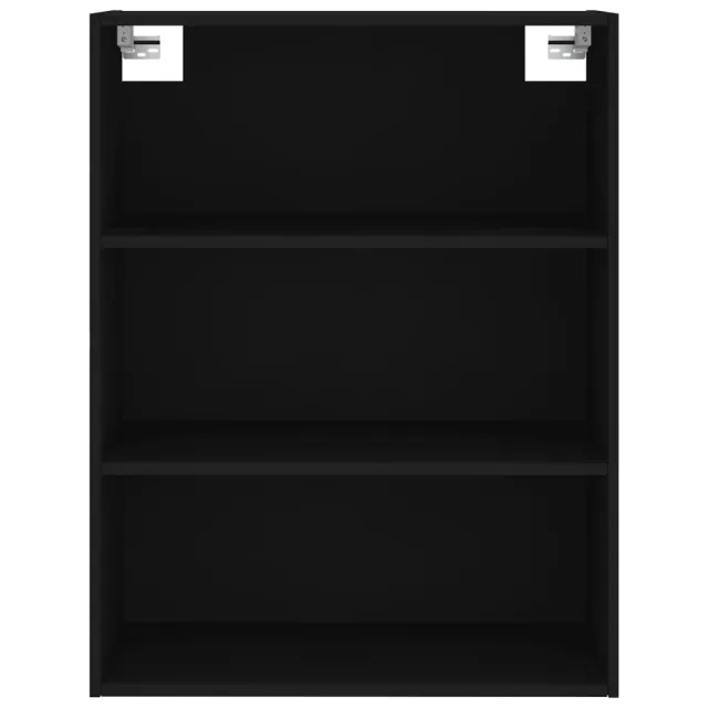 Buffet haut Noir 69,5x34x180 cm Bois d'ingénierie