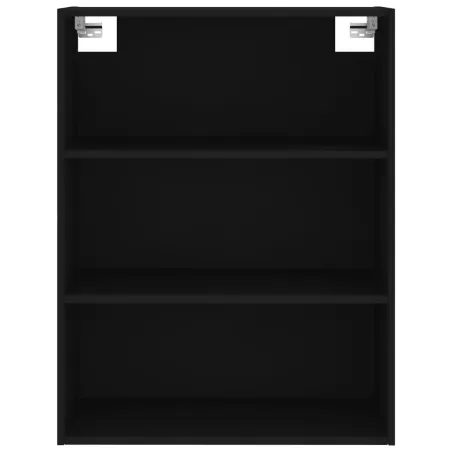 Buffet haut Noir 69,5x34x180 cm Bois d'ingénierie