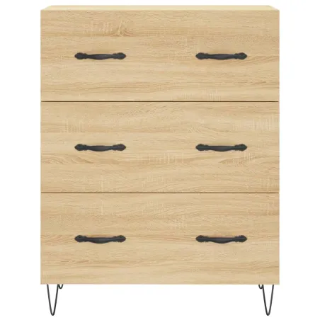 Buffet haut Chêne sonoma 69,5x34x180 cm Bois d'ingénierie