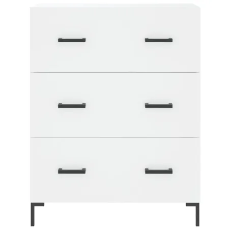 Buffet haut Blanc 69,5x34x180 cm Bois d'ingénierie