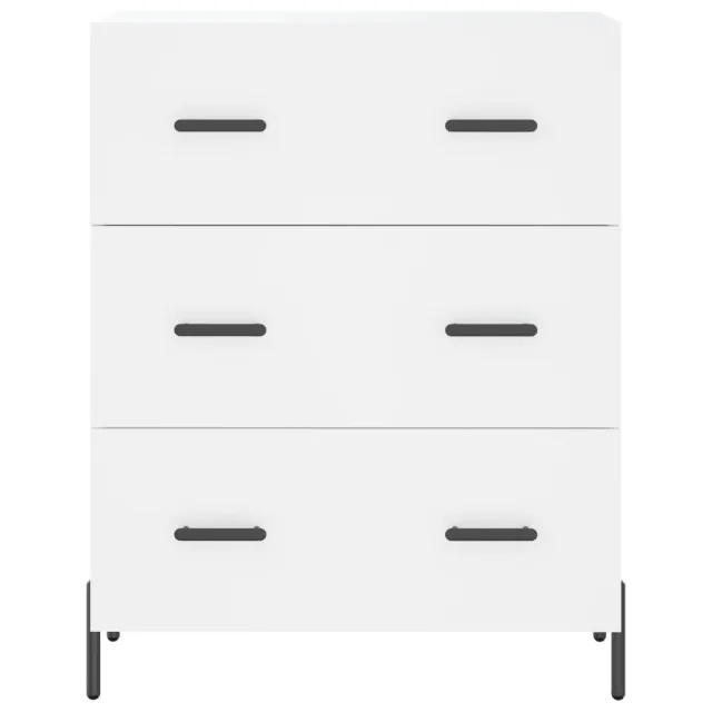 Buffet haut Blanc 69,5x34x180 cm Bois d'ingénierie