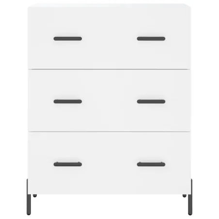 Buffet haut Blanc 69,5x34x180 cm Bois d'ingénierie