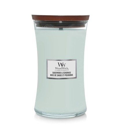 Scented Candle Woodwick Sagewood & Seagrass 610 g