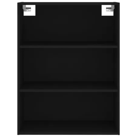 Buffet haut Noir 69,5x34x180 cm Bois d'ingénierie