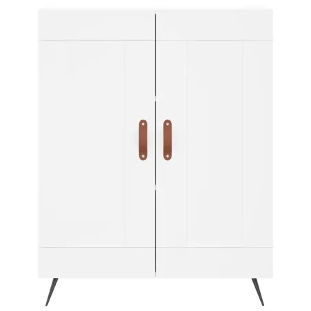 Buffet haut Blanc 69,5x34x180 cm Bois d'ingénierie