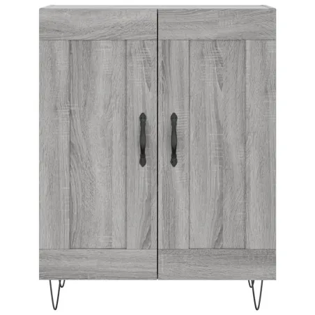 Buffet haut Sonoma gris 69,5x34x180 cm Bois d'ingénierie