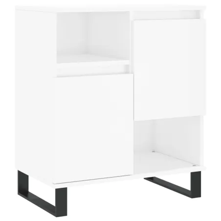 Buffets 3 pcs blanc brillant bois d'ingénierie