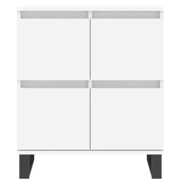 Buffets 3 pcs Blanc Bois d'ingénierie