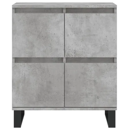 Buffets 3 pcs gris béton bois d'ingénierie