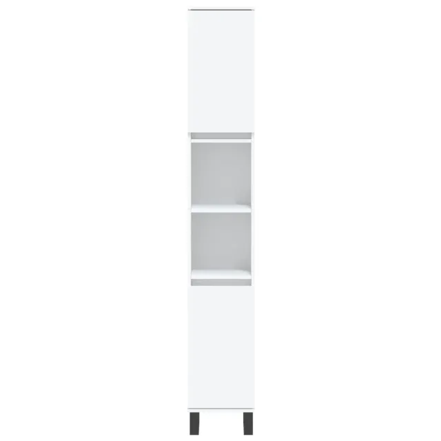 Ensemble de meubles salle de bain 3 pcs blanc bois d'ingénierie