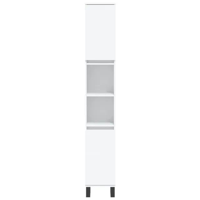 Ensemble de meubles salle de bain 3 pcs blanc bois d'ingénierie