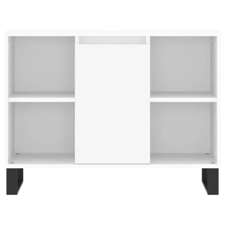 Ensemble de meubles salle de bain 3 pcs blanc bois d'ingénierie