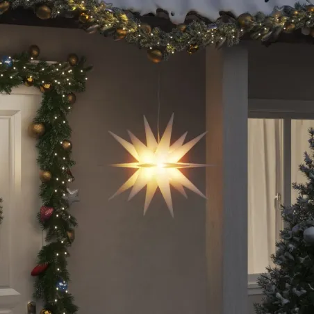 Lumières de Noël avec LED 3 pcs pliable blanc 57 cm