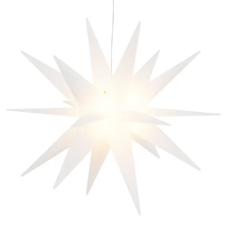 Lumières de Noël avec LED 3 pcs pliable blanc 57 cm