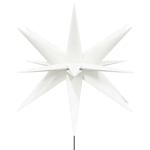 Lumières de Noël avec piquets 3 pcs LED pliable blanc 57 cm