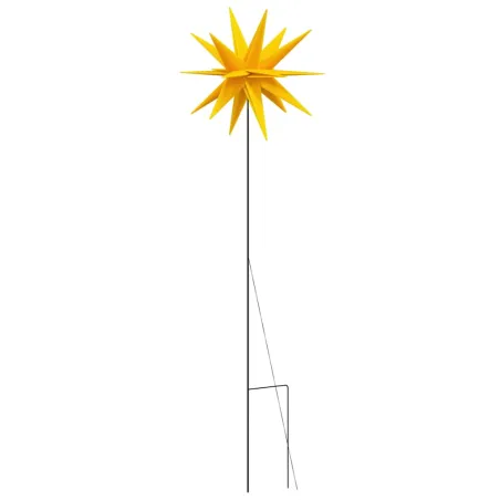 Lumières de Noël avec piquets 3 pcs LED pliable jaune 57 cm
