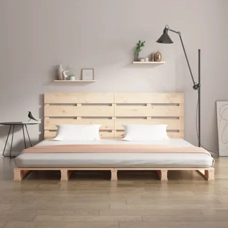 Cadre de lit sans matelas 140x190 cm bois de pin massif
