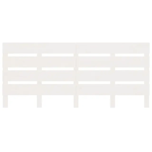 Cadre de lit sans matelas blanc 140x190 cm bois de pin massif